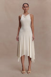 Sylvie Modal Hankie Midi Dress Ivory