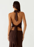Kerrie Halter Top Chocolate