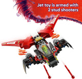 LEGO NINJAGO Ninja Combat Vehicle 3 in 1 Building Toy Dragons Rising Play Set for Boys Girls Ages 8 Model Building Kit for Kids W 6 Ninja Toy Minifigures Gift Idea for Birthdays 71844