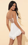 Fit and Flare Dress in White