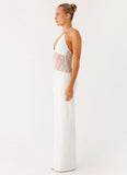 Enchant Lace Maxi Dress Ivory