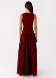 Shivani Maxi Dress Maroon