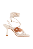 Ezekiel Strappy Sandal Heel Ivory