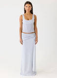 Romana Maxi Skirt Misty Blue