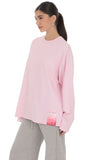 Lucy Graphic Crewneck Shirt in Pink