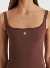 Chocolate Sculpting Seamless Gym Vest Top