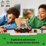 LEGO Minecraft Wither Battle Building Pretend Play Toy for Boys Girls Video Game Playset Toy Figures for Kids Ages 8 W Crimson Warrior Minifigure More Gift Idea for Birthdays 21590