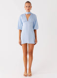 Mary Mini Dress Blue