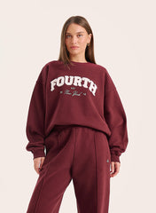 Burgundy Fourth Branded Sweatshirt