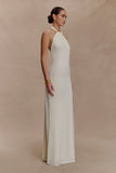 Elyna Slinky Halter Maxi Dress Ivory