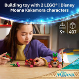 LEGO Disney Moana Kakamora 43293 Building Toys for Girls Boys Ages 9 Moana Displayable Toy for Bedroom Desk 407 pieces Gift for Birthdays