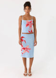Tamia Cami Top Blue Petal