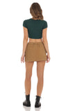 Knit Cutout Top in Green