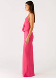 Pure Heart Cowl Maxi Dress Fuchsia