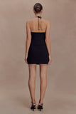 Abeda Cotton Top With Hardware Black
