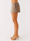 Mirna Micro Skort Taupe Marle