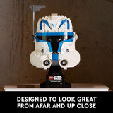 LEGO Star Wars Captain Rex Helmet Building Set The Clone Wars Collectible Model for Adults Star Wars Memorabilia 75349