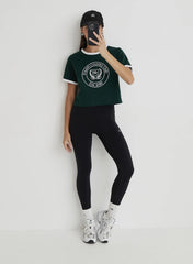 Green Fourth Country Club Cropped T Shirt
