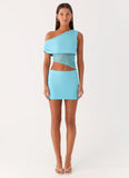 Love Motion Mini Dress Aqua Blue