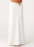 Shoreline Glow Maxi Skirt Off White