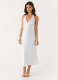 Heavy Hearted Midi Dress Blue