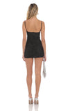 Shimmer Bodycon Dress in Black