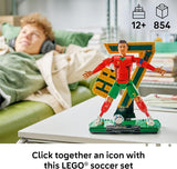 LEGO Editions Cristiano Ronaldo Soccer Legend Building Set for Boys Girls Ages 12 Collectible Soccer Gift with Plaque Kids Bedroom or Shelf Decor 43016