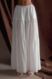 Jacinda Cotton Maxi Skirt White