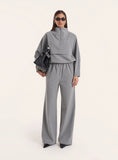 Grey Toggle Waist Trousers