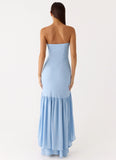 Evander Chiffon Maxi Dress Blue