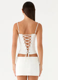 Amarente Mini Skort White