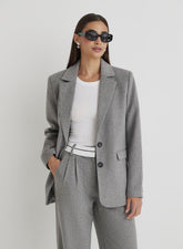 Grey Wool Blazer