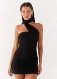 Breaking News Micro Mini Dress Black