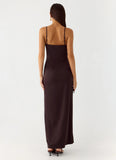 Hartwell Maxi Dress Chocolate