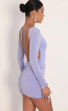 Open Back Dress in Lavender