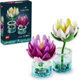 LEGO Botanicals Water Lilies 11511 Building Toys for Girls Boys Ages 9 Decor for Bedroom Desk Artificial Flowers 259 pieces Gift for Birthdays