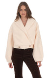 Boucl Jacket in Blush Beige