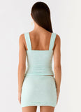 Lea Lace Top Blue