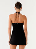 Off The Bass Mini Dress Black