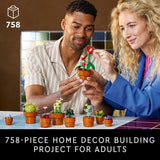 LEGO Botanicals Tiny Plants Artificial Fake Indoor Plant Building Set for Home Kitchen Desk Decoration Adults Ages 18 Gift for Birthdays 10329