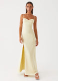 Miss Bloom Maxi Dress Lemon