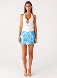 Movie Star Mini Skirt Turquoise