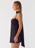 Vision Sequin Mini Dress Black