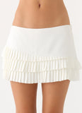 Skyler Mini Skort White