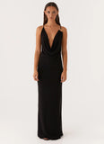 Game Player Maxi Dress Black