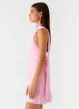 Keena Scarf Mini Dress Pink
