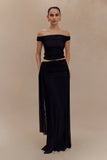 Arna Mesh Maxi Skirt Black