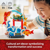 LEGO Chinese Festivals Prosperity Carp Leaping Building Toy for Boys Girls Ages 9 Spring Festival Decor Craft Kit 80120