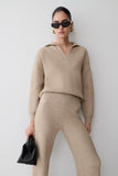 Luca Knit Jumper Beige Marle