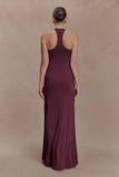Ramona Modal Maxi Dress With Hardware Mahogany